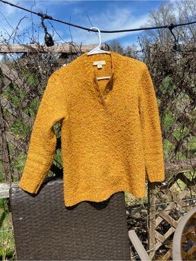 Appleseed's Mustard Bouclé Sweater
